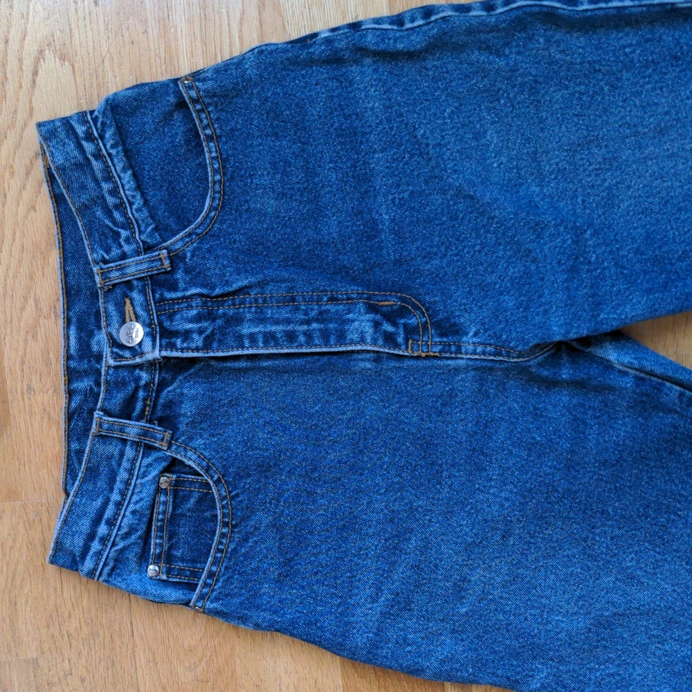VINTAGE jazz high rise blue jeans, small